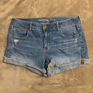 American Eagle Distressed Jean Shorts